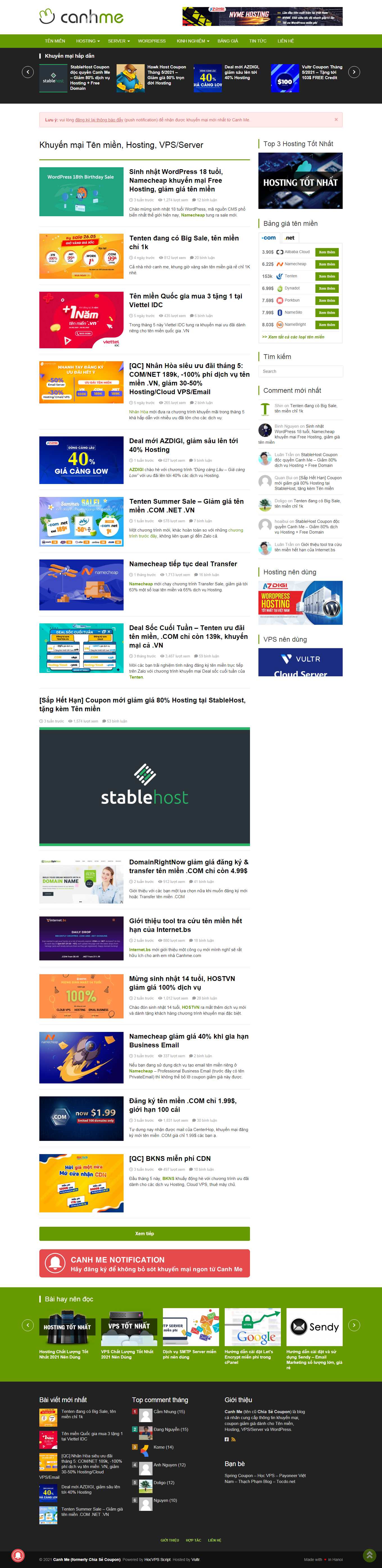 [inet] Thiết kế Website Web bán tên miền - canhmecom
