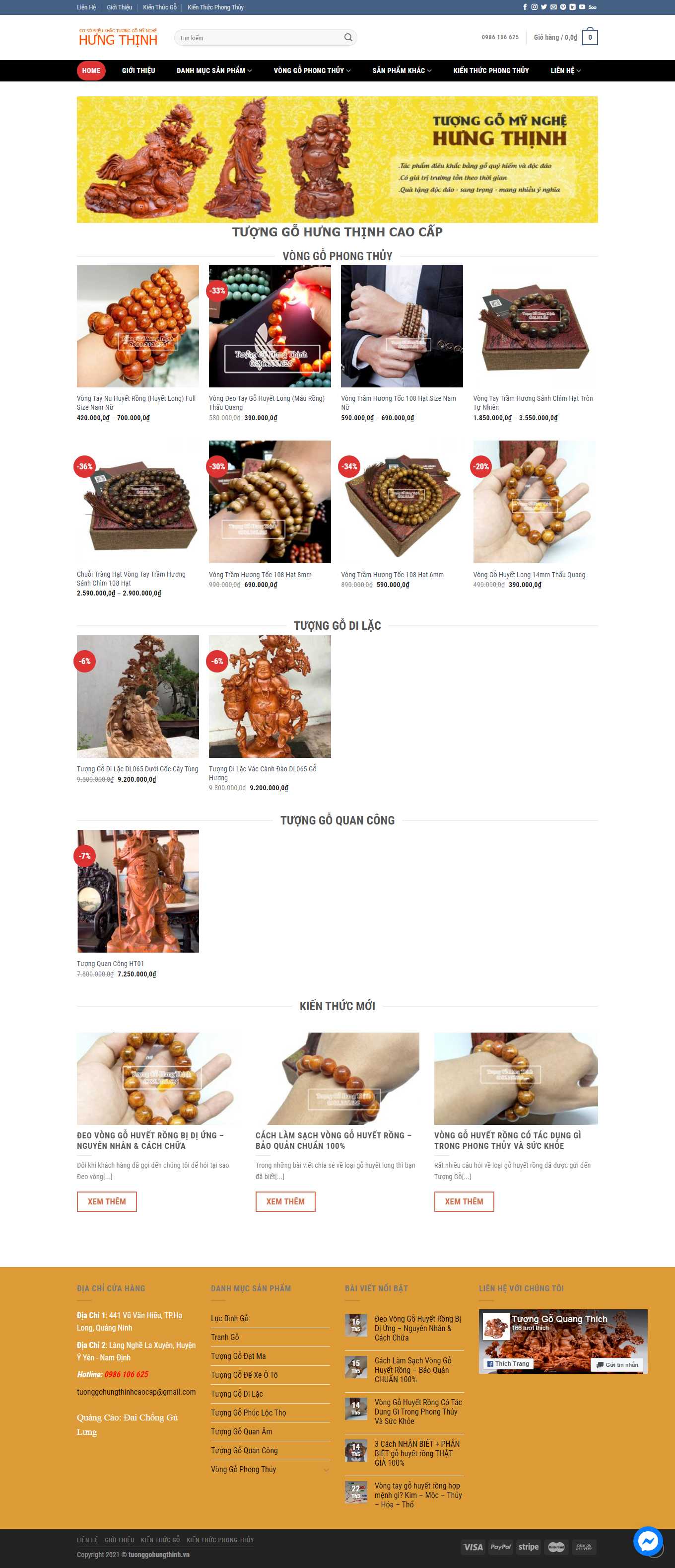 [gomynghevip] Thiết kế Website Web tượng gỗ - tuonggohungthinhvn