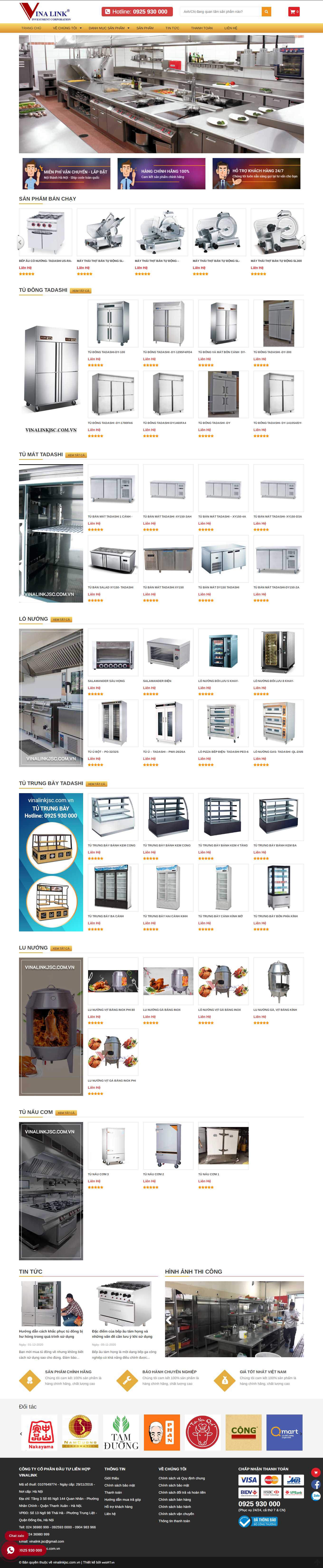[thietbibepinox] Thiết kế Website Web bán máy rửa chén bát - vinalinkjsccomvn