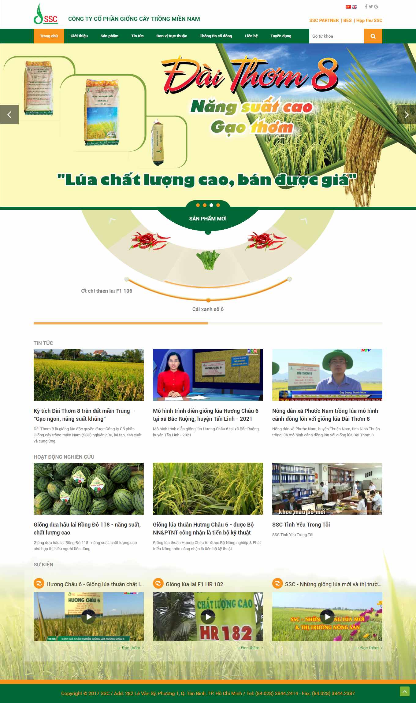 [hatgiongbansi] Thiết kế Website Web bán hạt giống cây trồng - wwwssccomvn