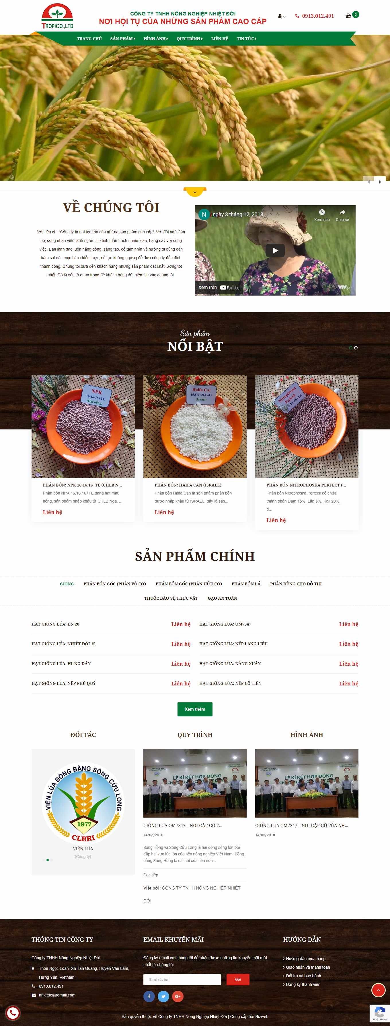 [hatgiongbansi] Thiết kế Website Web bán hạt giống cây trồng - nongnghiepnhietdoicomvn