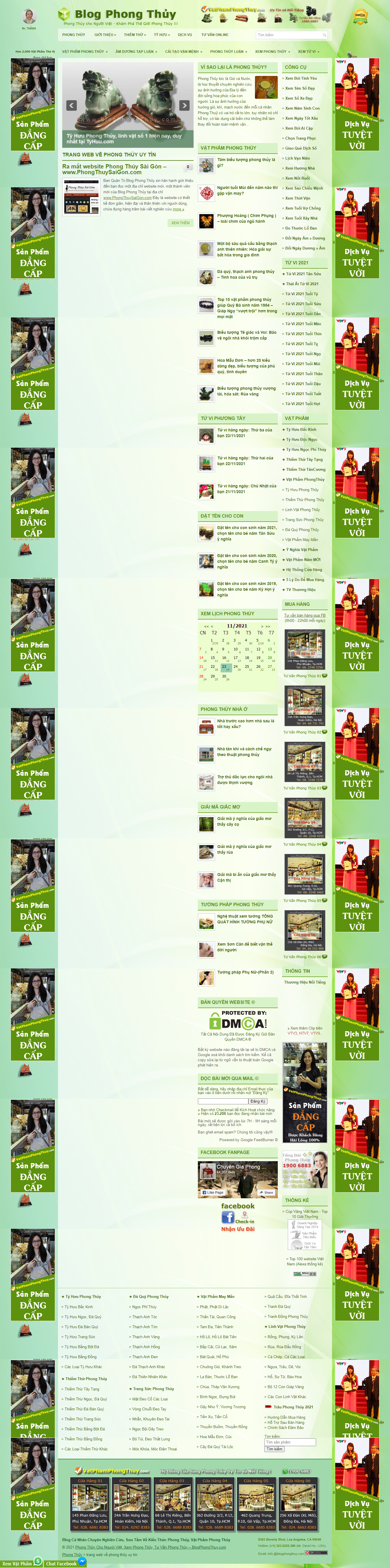 Thiết kế Website web xem phong thủy - wwwblogphongthuycom