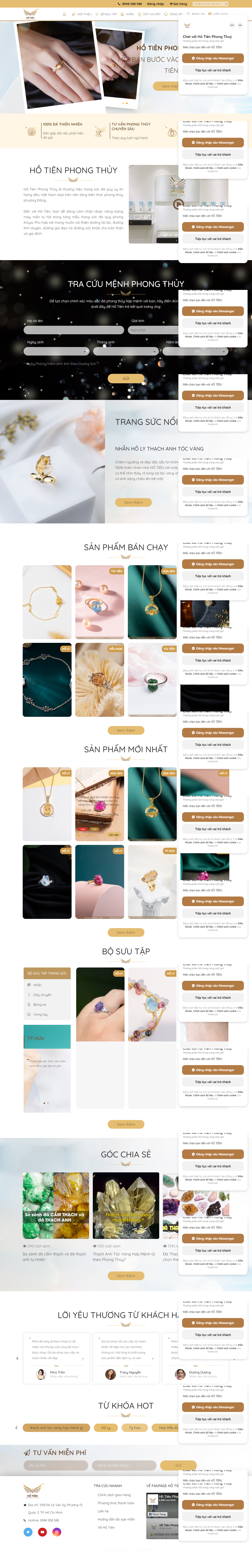 Thiết kế Website web xem phong thủy - hotienphongthuycom