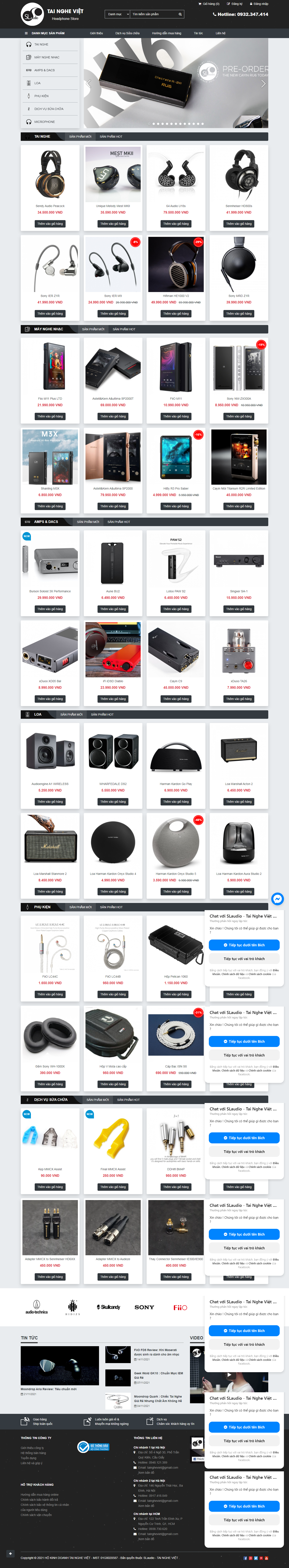 [cellphones] Thiết kế Website Web bán tai nghe - tainghevietcom