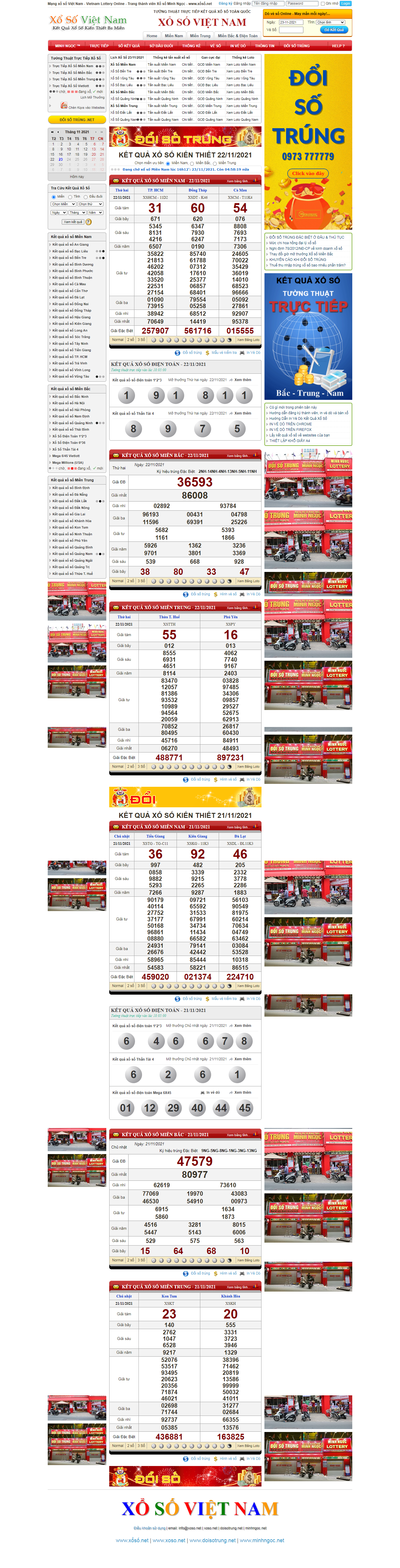 Thiết kế Website web Kqxs - wwwxosonet