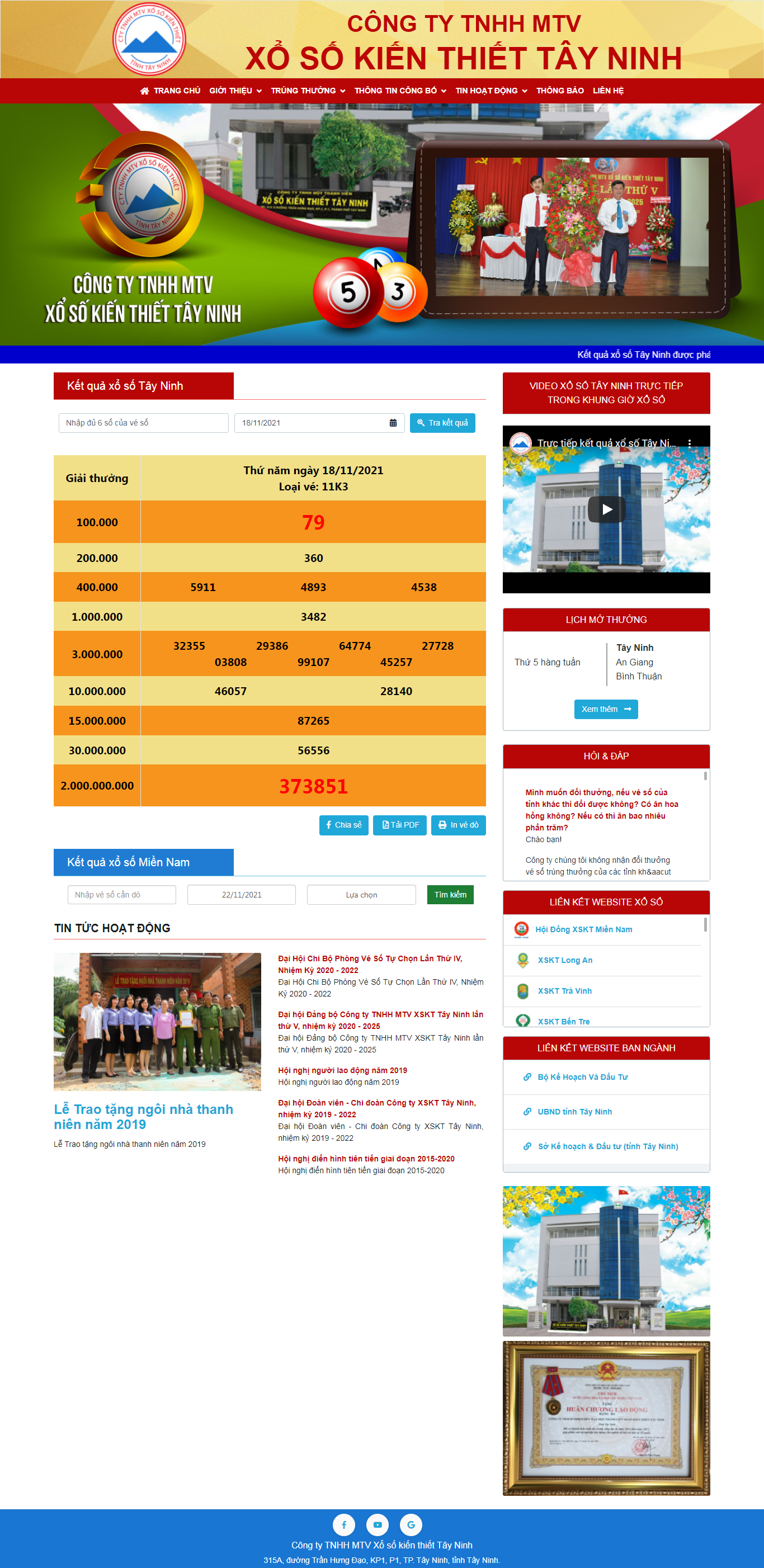 Thiết kế Website web Kqxs - xosotayninhcomvn