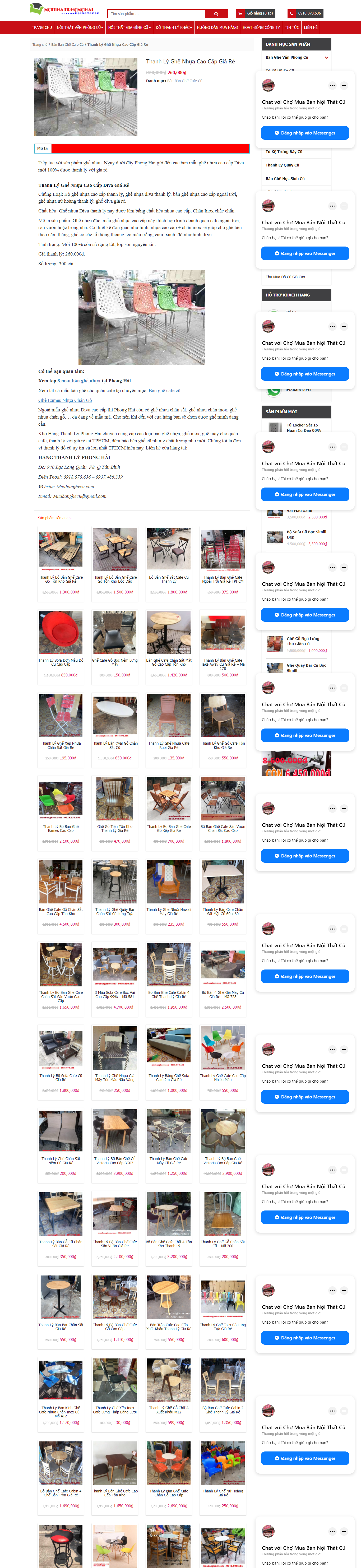 Thiết kế Website web bán bàn ghế nhựa - muabanghecucom