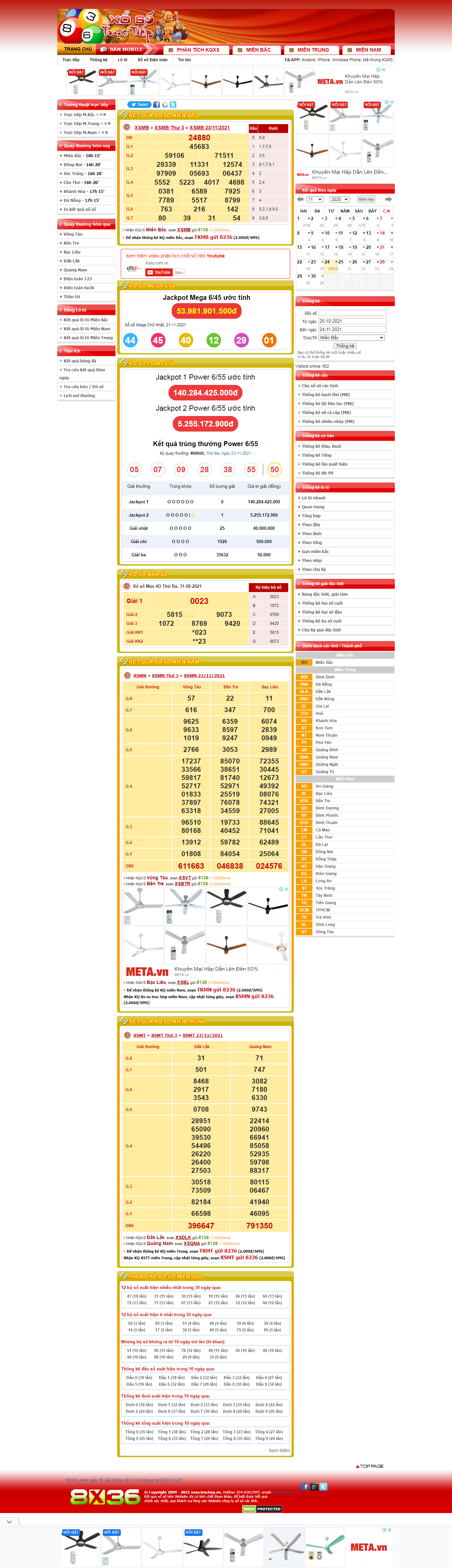 Thiết kế Website web xổ số trực tiếp - xosotructiepvn