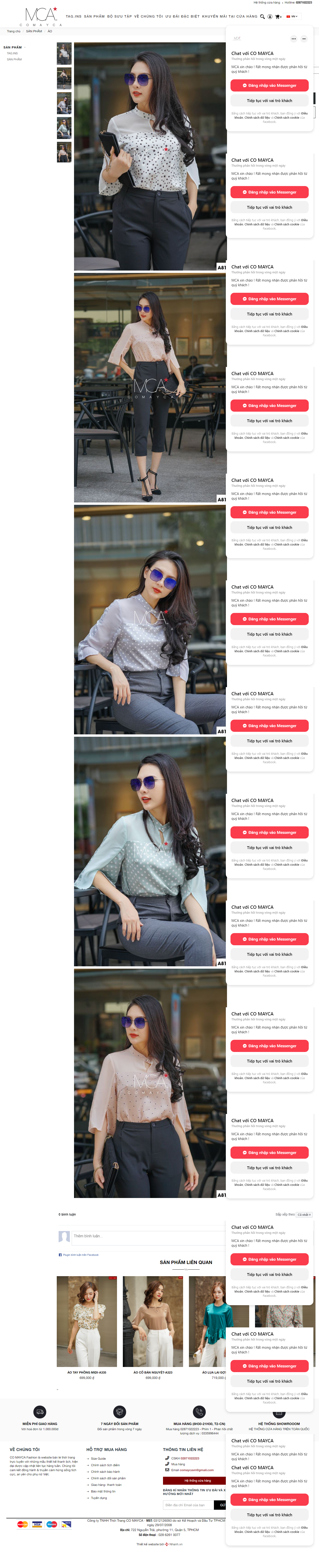 Thiết kế Website web áo lụa - comaycavn