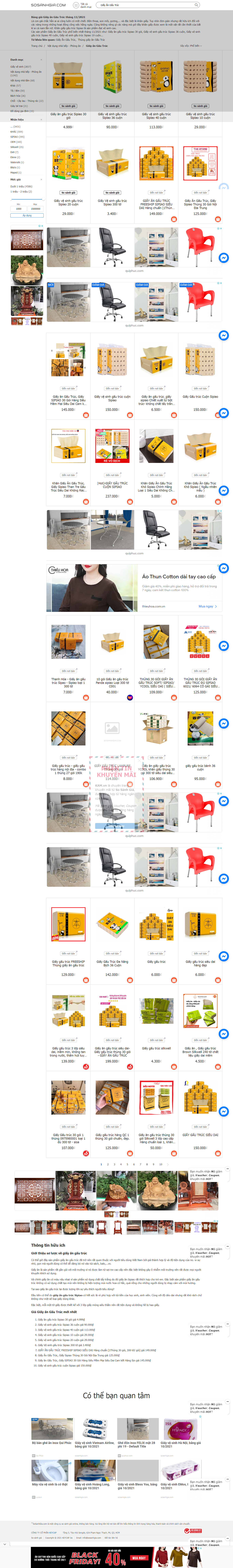 Thiết kế Website web giấy ăn - wwwsosanhgiacom