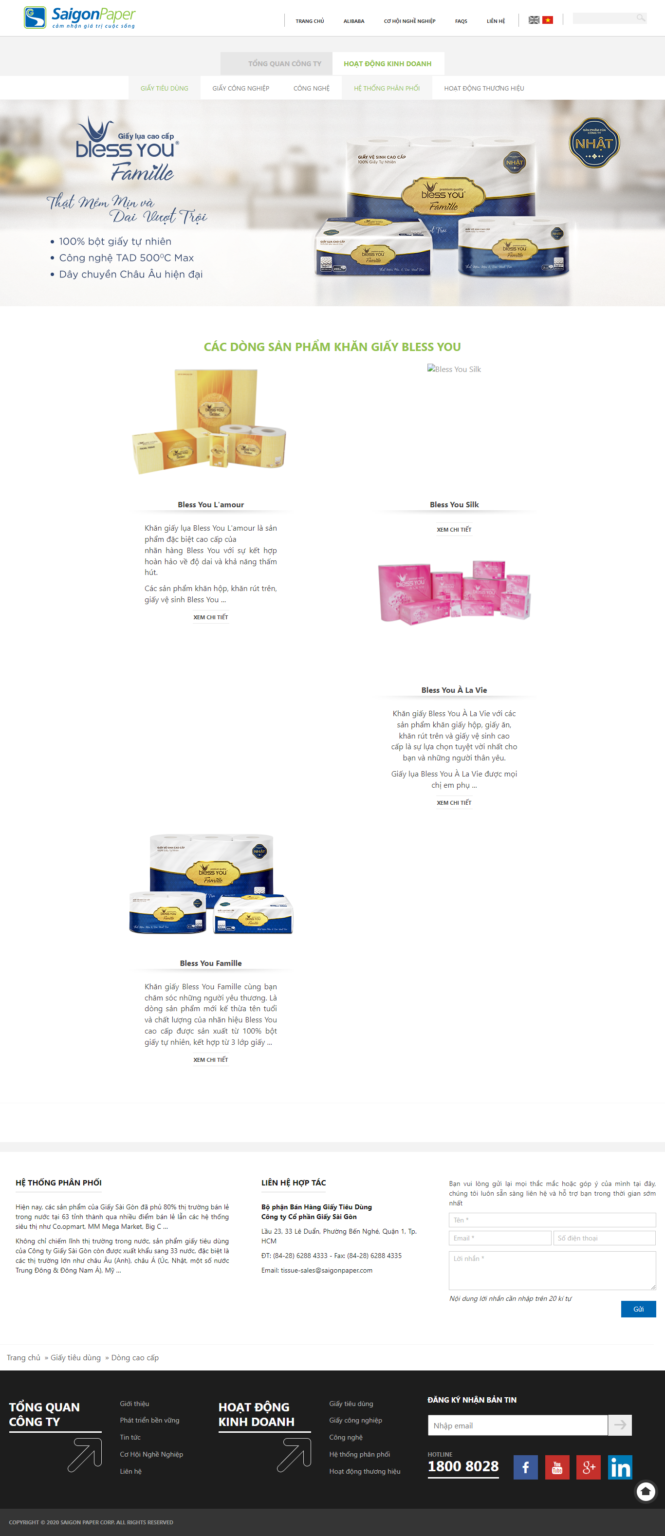 Thiết kế Website web giấy ăn - wwwsaigonpapercom