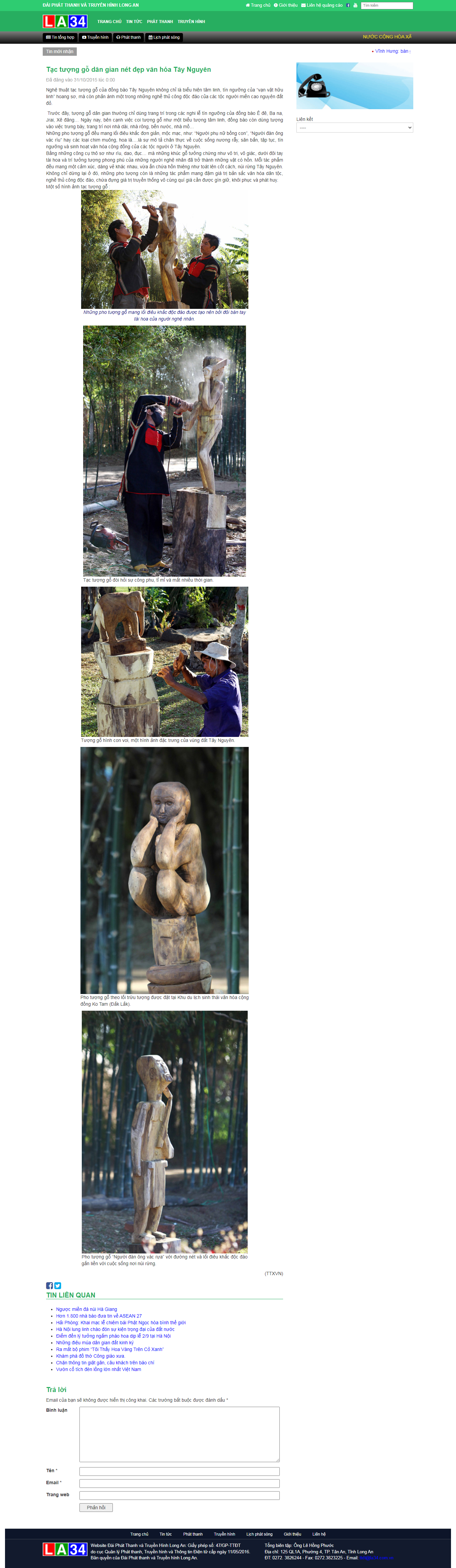 Thiết kế Website web tạc tượng gỗ - la34comvn