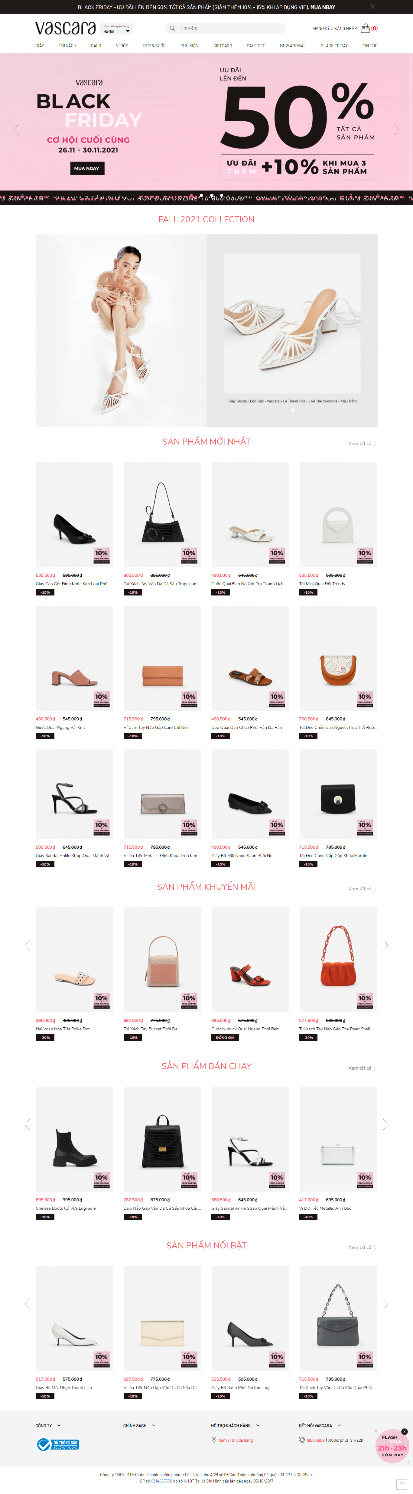 Thiết kế Website web bán guốc - wwwvascaracom