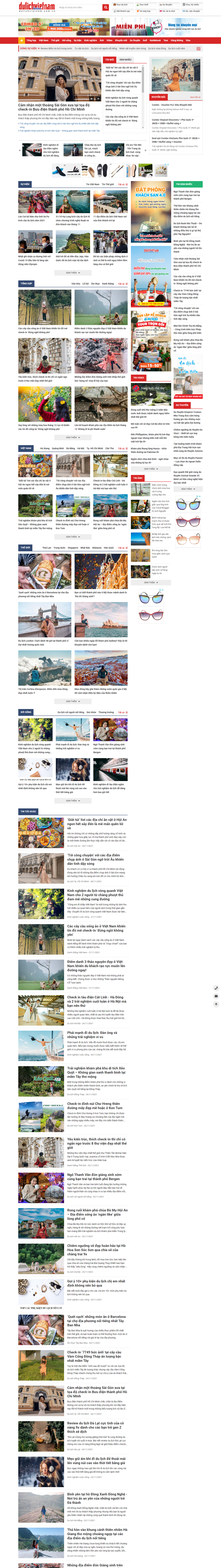 Thiết kế Website web địa điểm du lịch - dulichvietnamcomvn