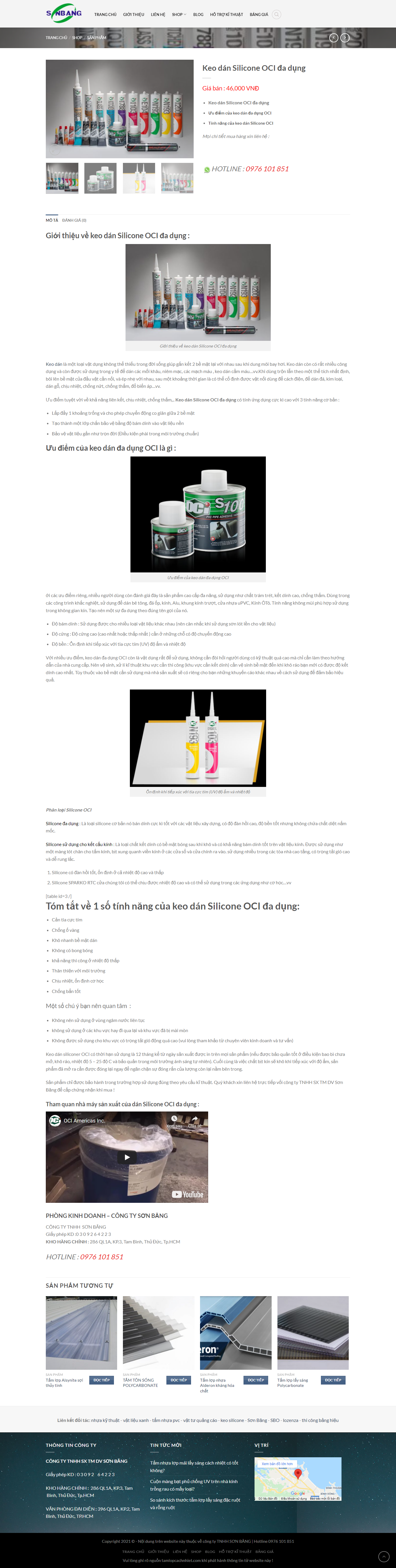 Thiết kế Website web keo silicone - tamlopcachnhietcom