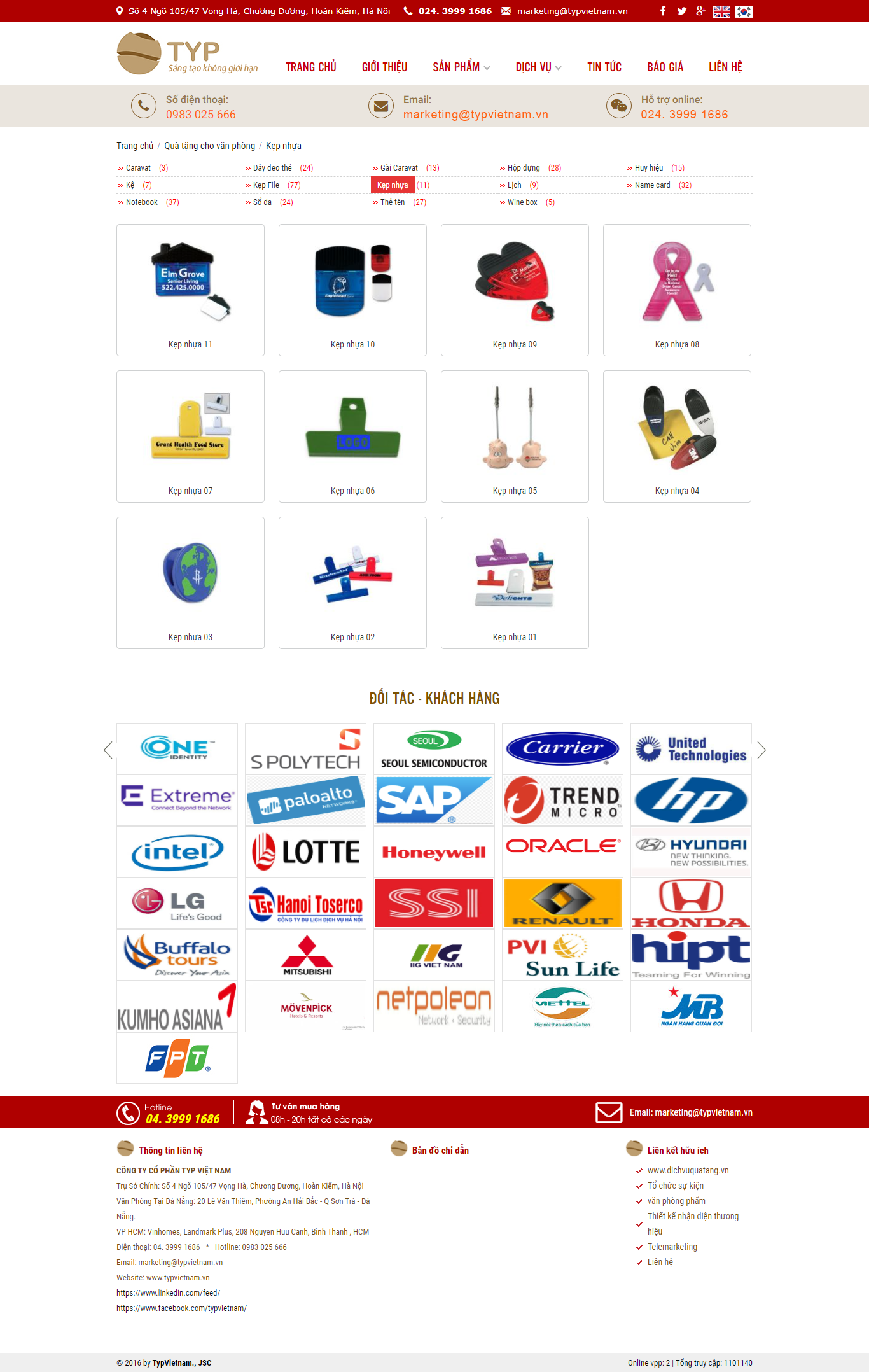 Thiết kế Website web kẹp nhựa - typvietnamvn