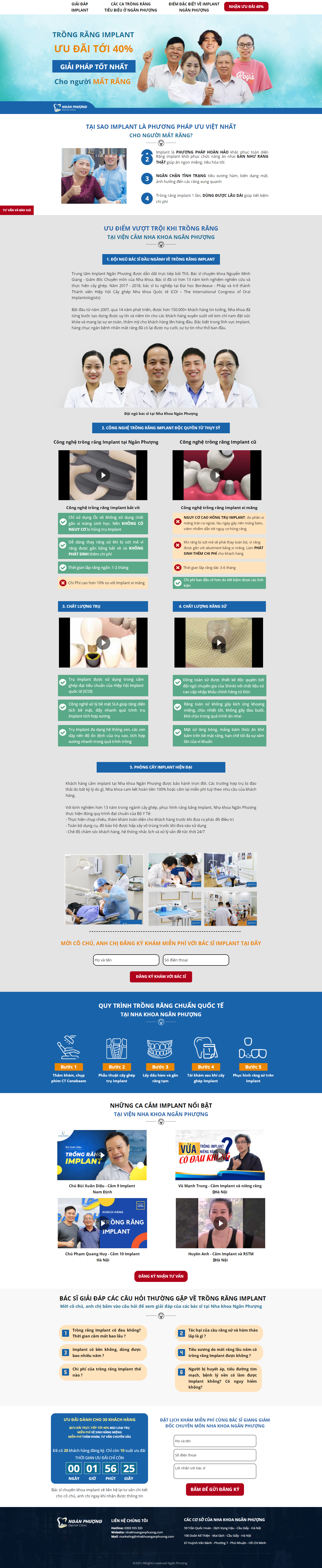 Thiết kế Website web làm răng - implantnhakhoanganphuongcom