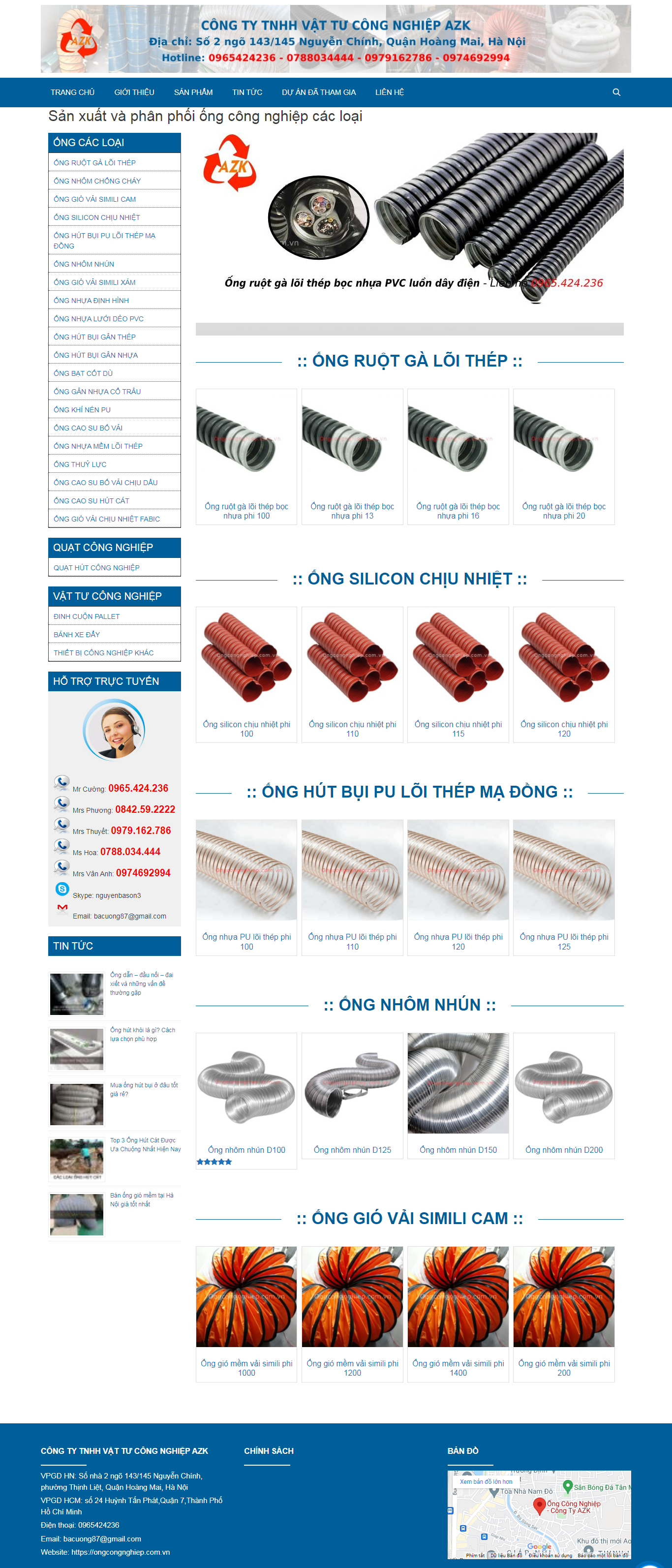 Thiết kế Website web bán ống nước - ongcongnghiepcomvn