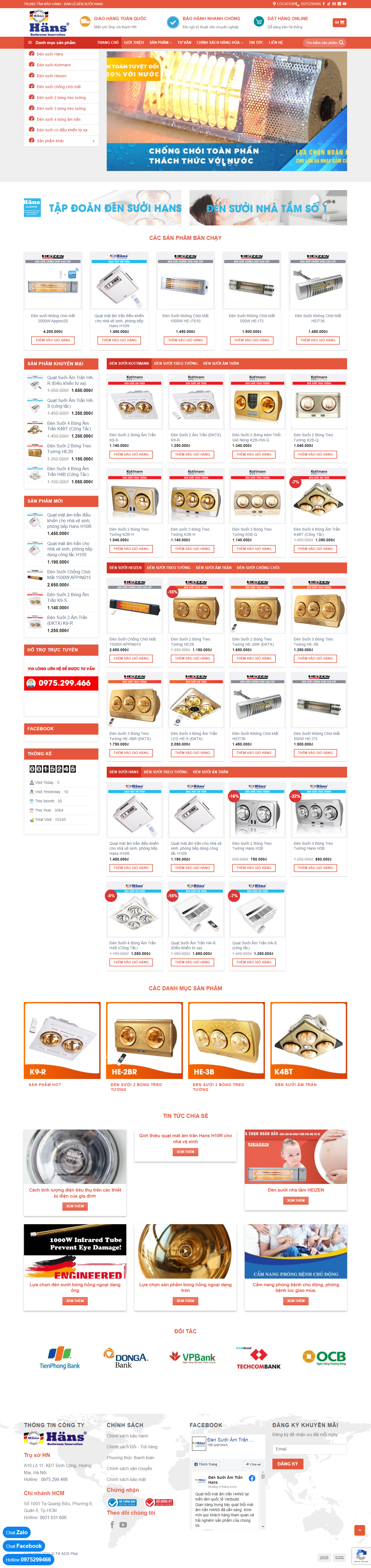 Thiết kế Website web bóng sưởi - densuoigiadinhcom