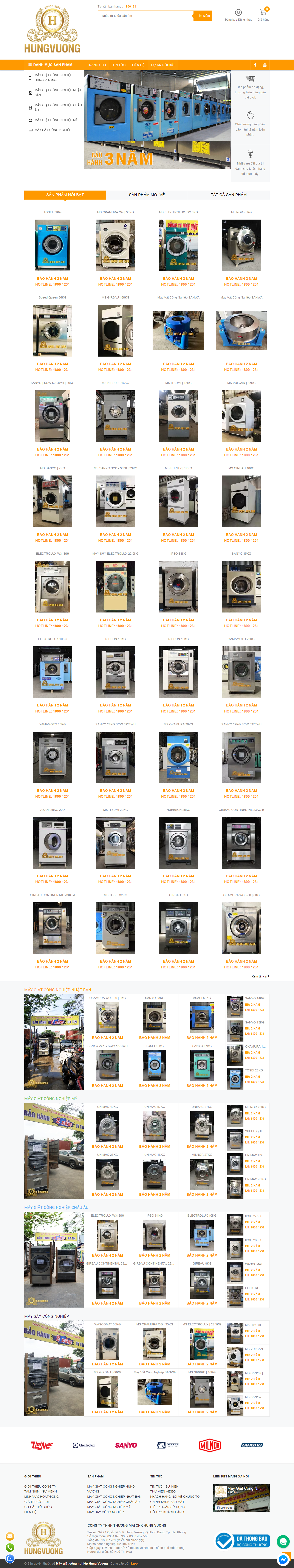 Thiết kế Website web thiết bị sấy - maygiatcongnghiepcuvn
