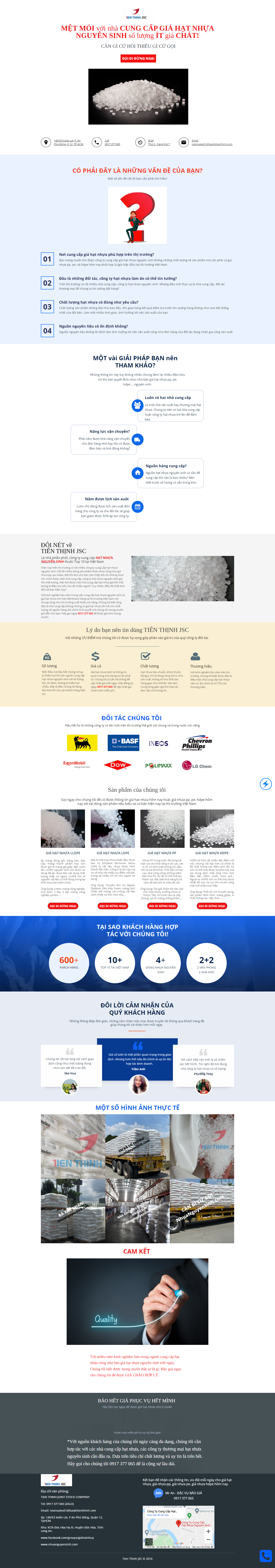 Thiết kế Website web hạt nhựa nguyên sinh - wwwnhuanguyensinhcom