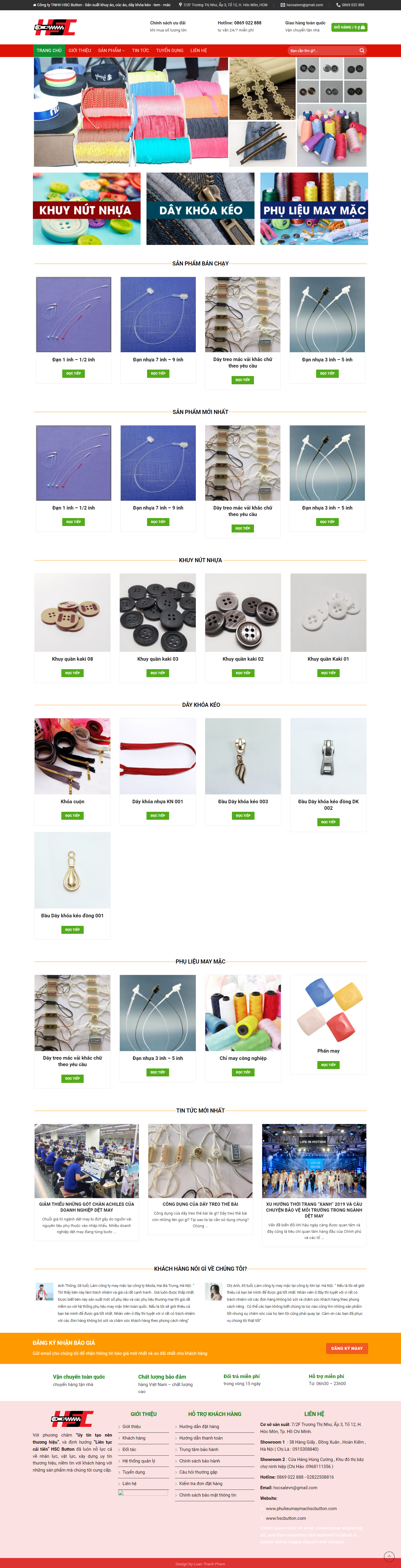 Thiết kế Website web dây khóa kéo - phulieumaymachscbuttoncom