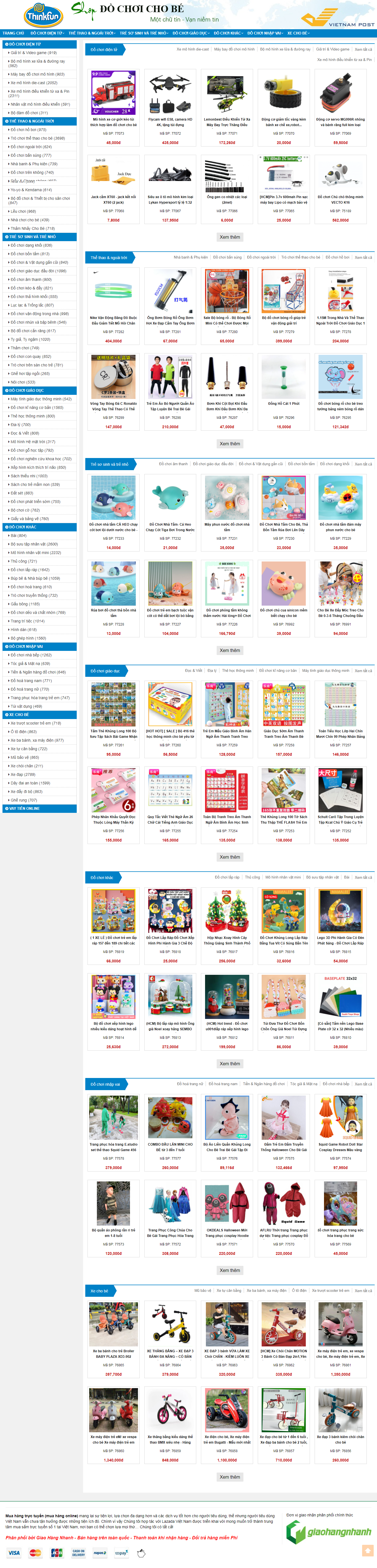 Thiết kế Website web bán đồ chơi - dochoichobenet