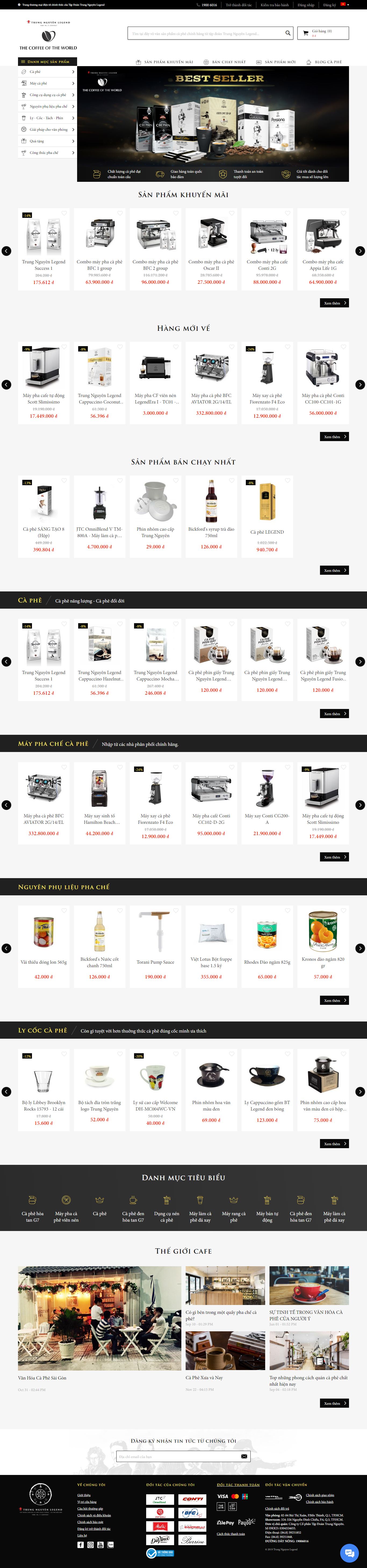 Thiết kế Website web bán cafe phin - cafenetvn