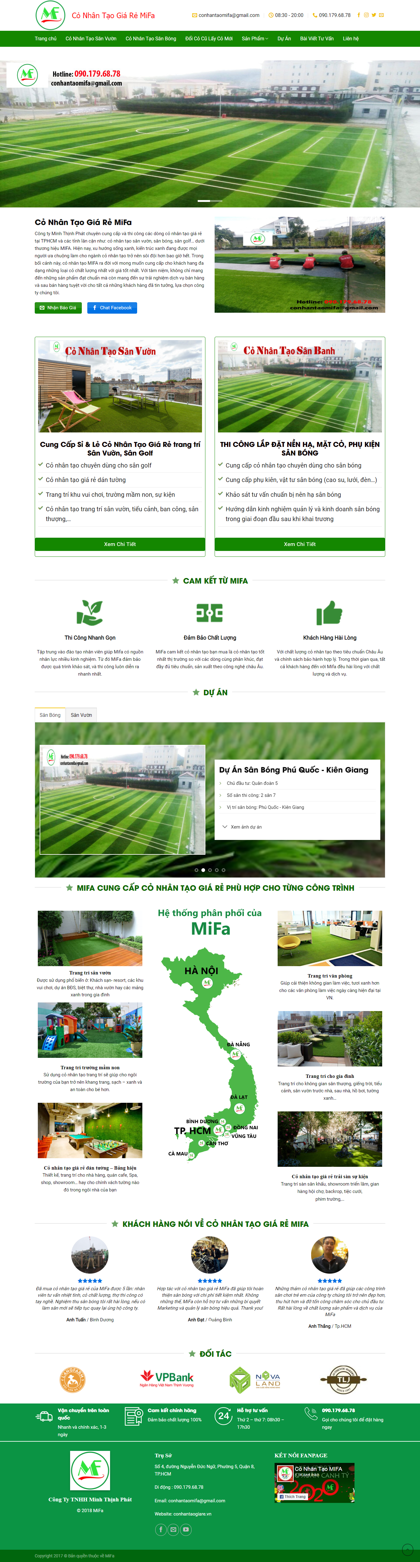 Thiết kế Website web cho thuê sân bóng - conhantaogiarevn