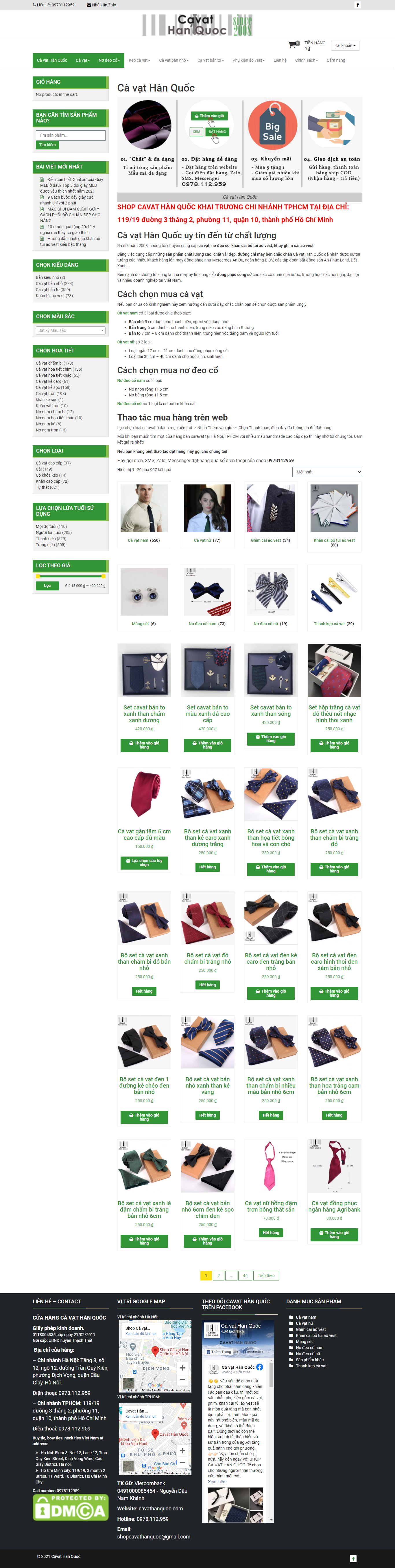 Thiết kế Website web bán nơ - cavathanquoccom
