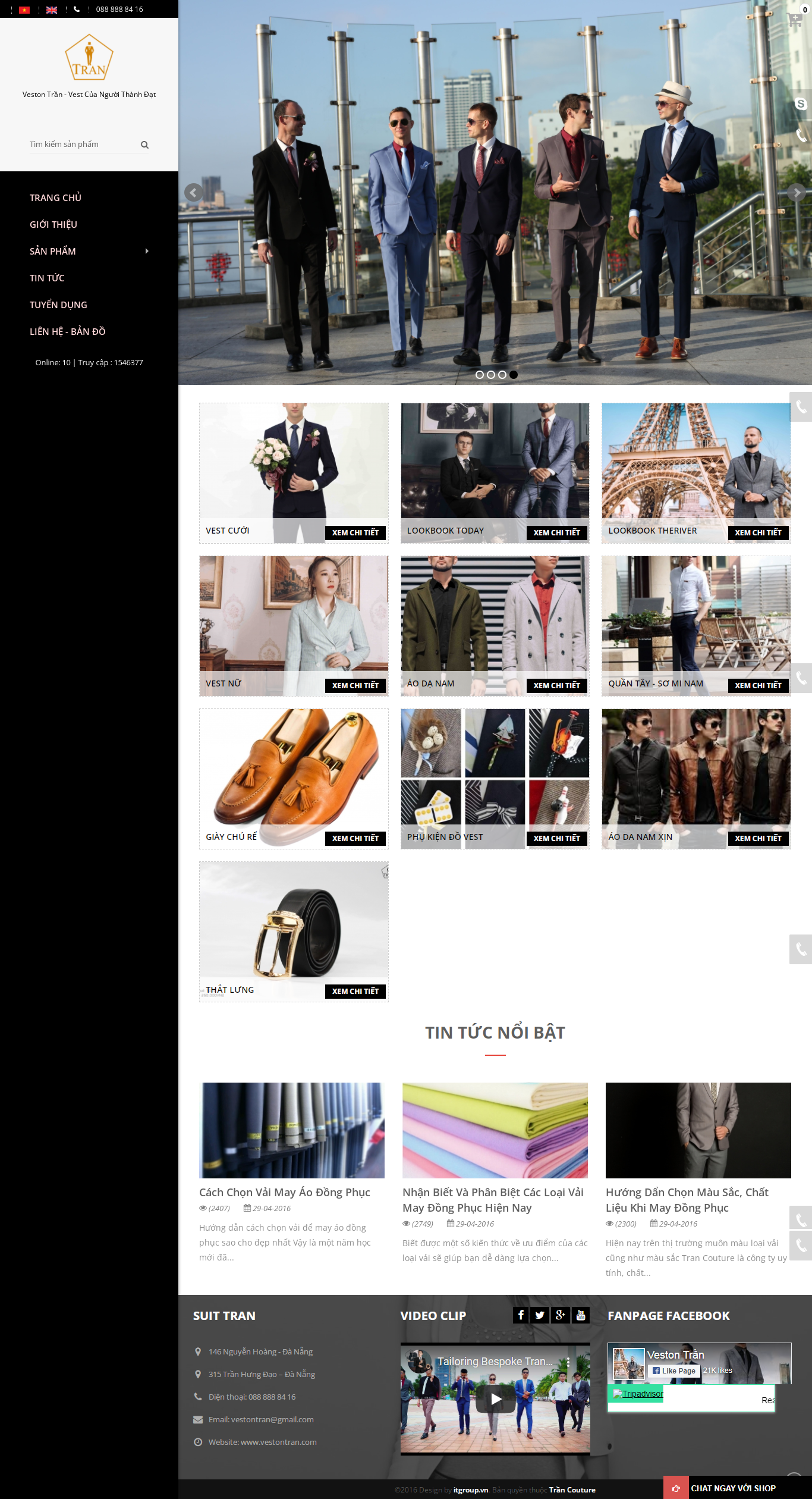 Thiết kế Website web bán nơ - vestontrancom