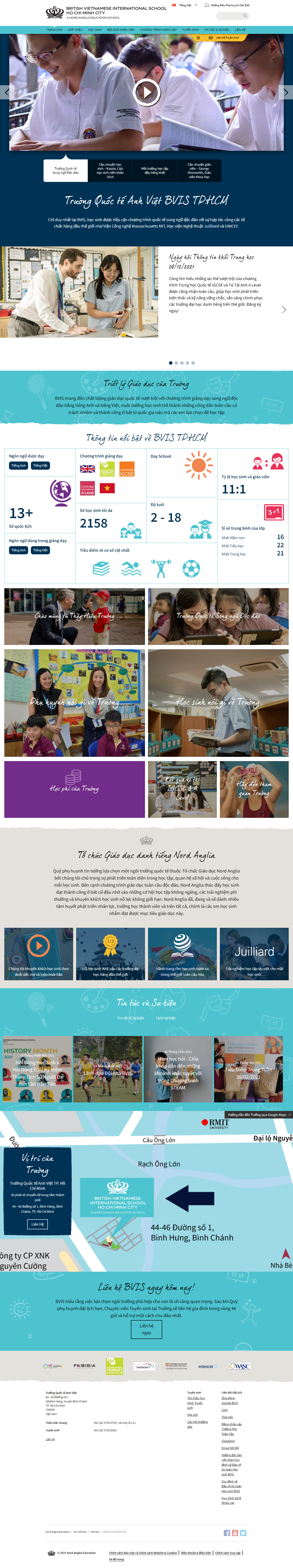 Thiết kế Website web dậy học online - wwwnordangliaeducationcom