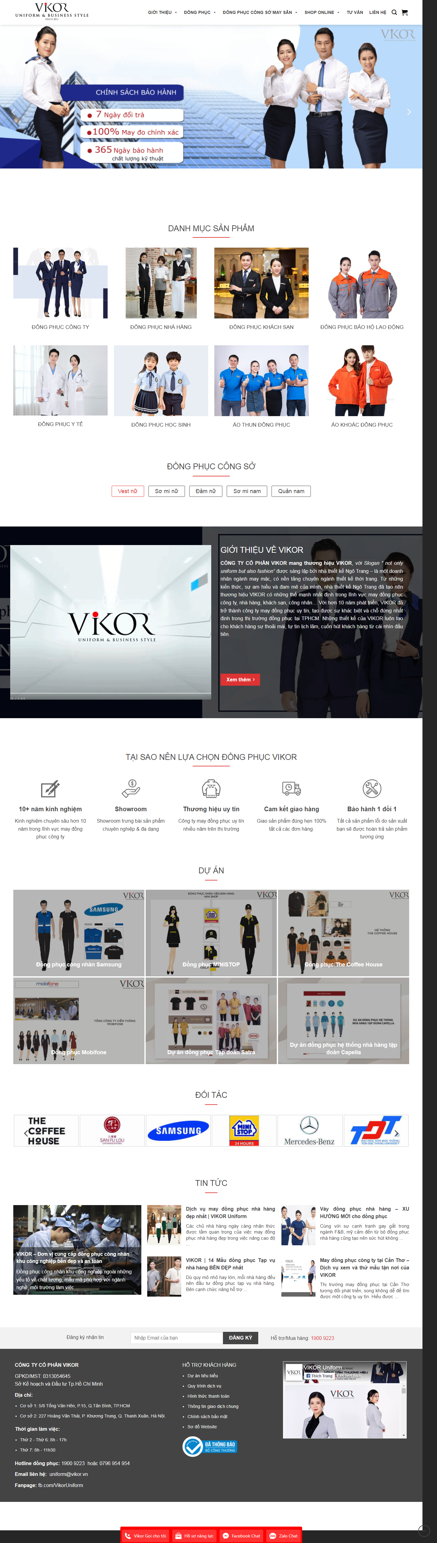 Thiết kế Website web đồng phục học sinh - dongphucvikorcom