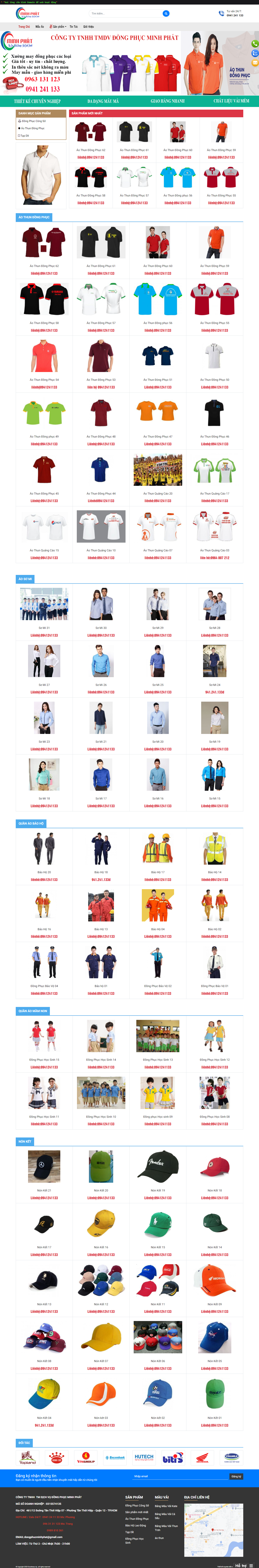 Thiết kế Website web đồng phục học sinh - wwwdongphucminhphatcom