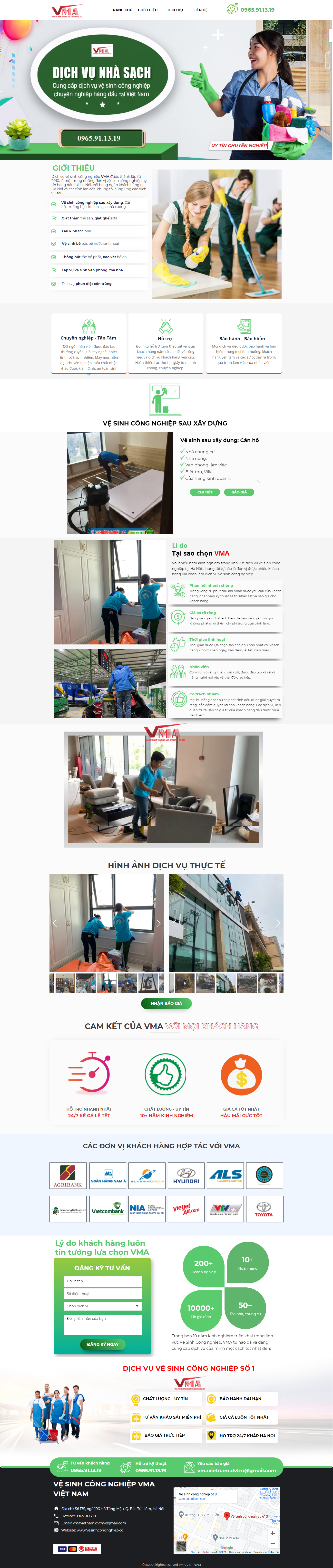 Thiết kế Website web vệ sinh nhà - wwwvesinhcongnghiepcc