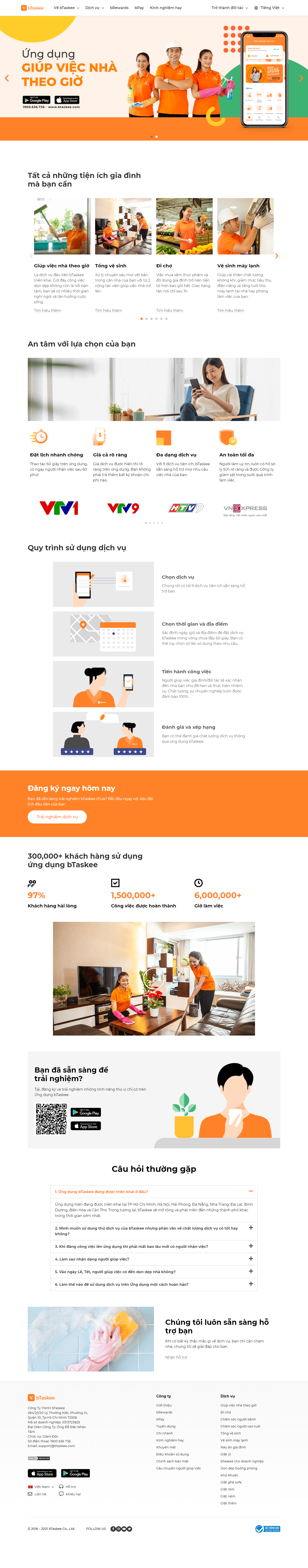 Thiết kế Website web vệ sinh nhà - wwwbtaskeecom