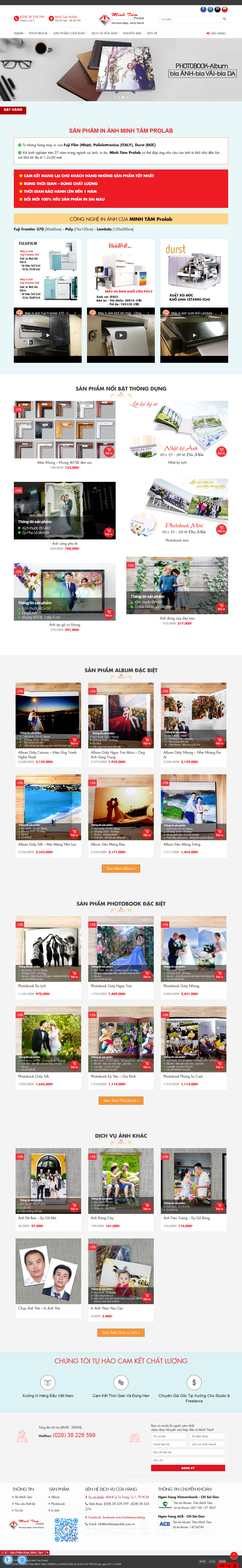 Thiết kế Website web chụp ảnh thẻ - albumsaigoncom