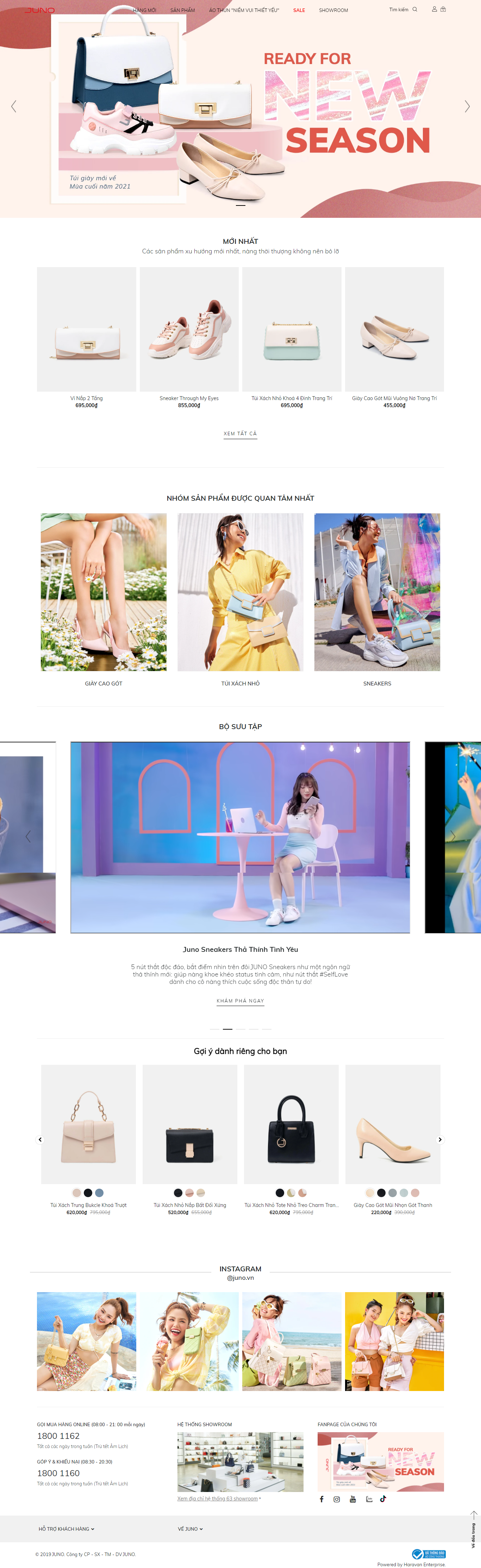 Thiết kế Website web bán túi sách - junovn