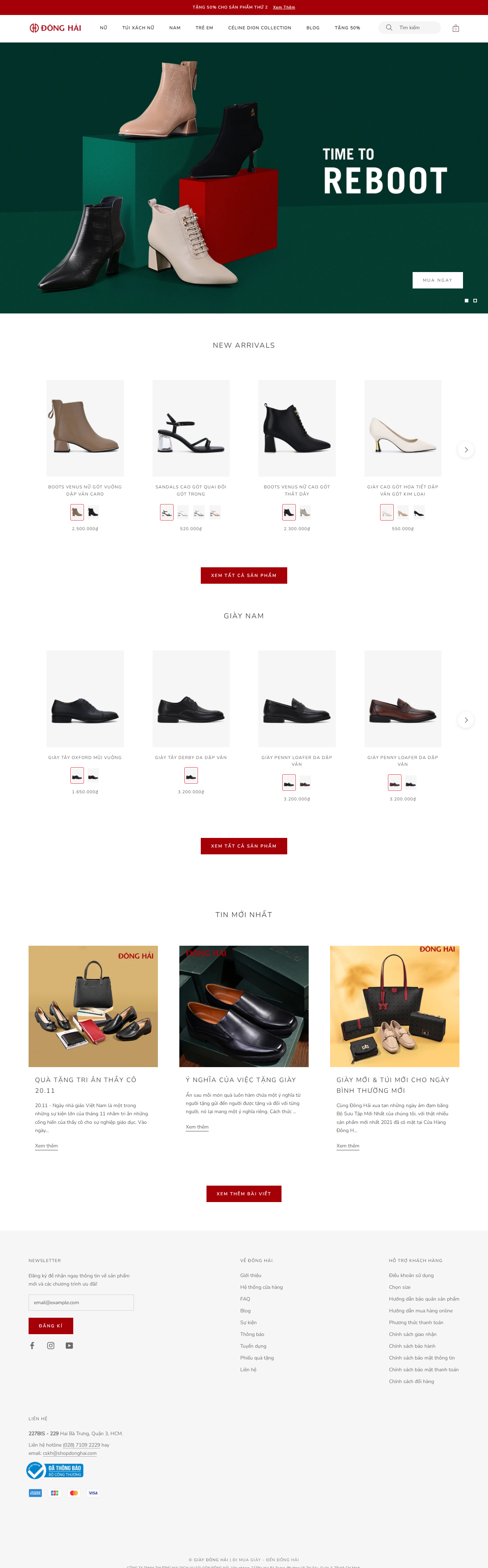 Thiết kế Website web bán túi sách - shopdonghaicom