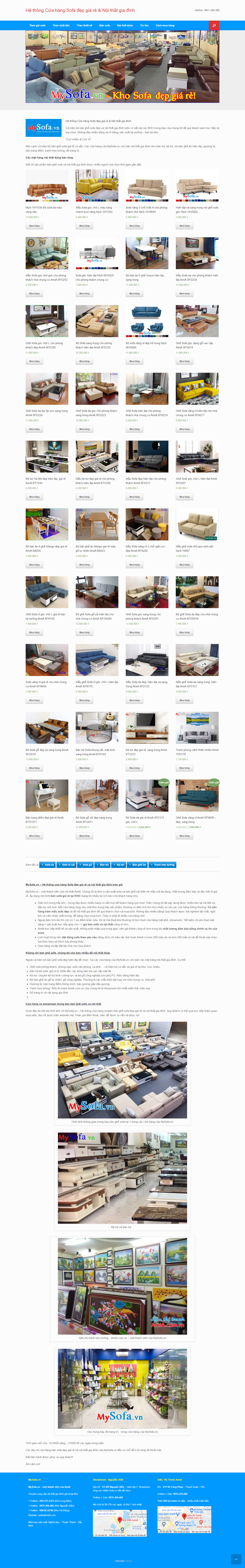 Thiết kế Website web bán sofa - kensofavn