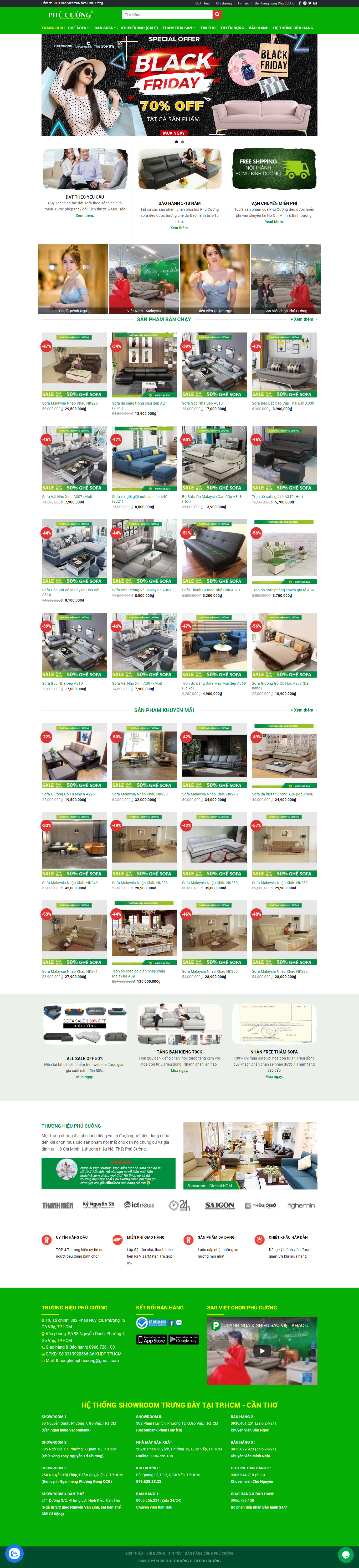 Thiết kế Website web bán sofa - sofaphucuongcom