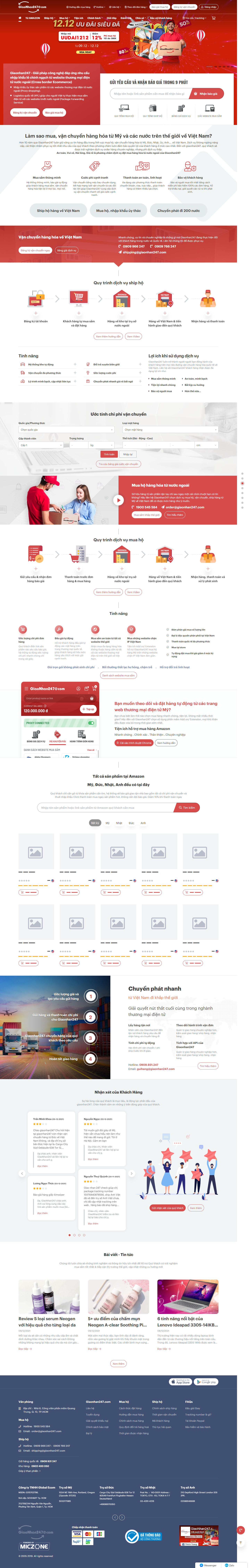 Thiết kế Website web mua hộ hàng nhật - wwwgiaonhan247com