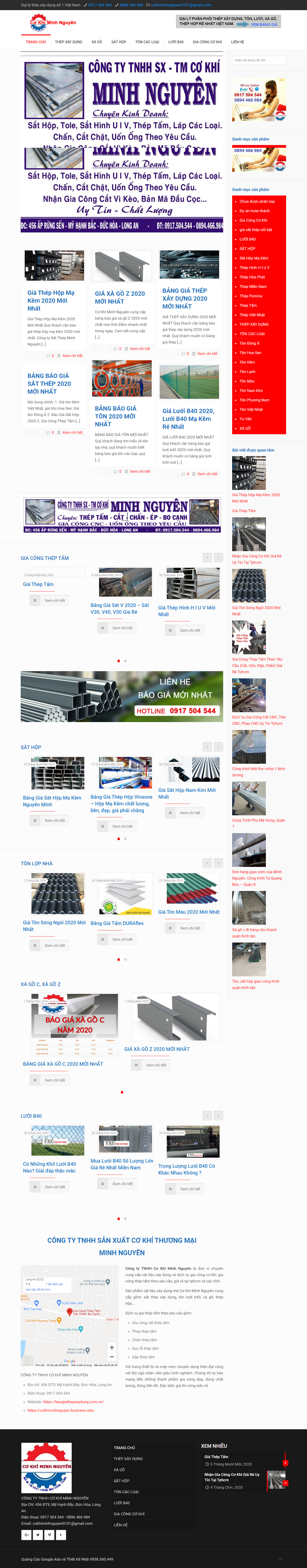 Thiết kế Website web bán tôn - baogiathepxaydungcomvn