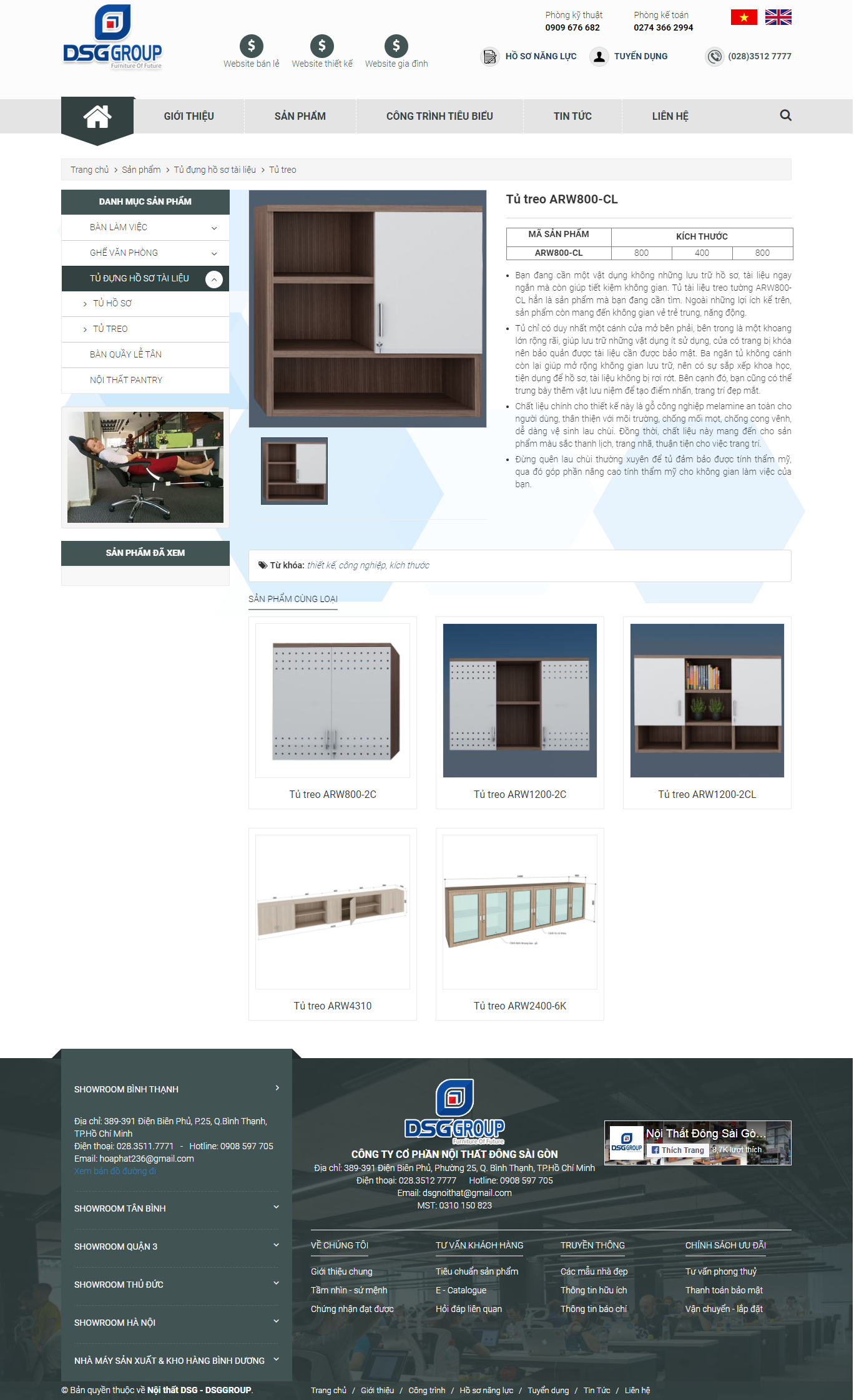 [tadavietnam] Thiết kế Website web tủ treo tường - noithatdongsaigoncom