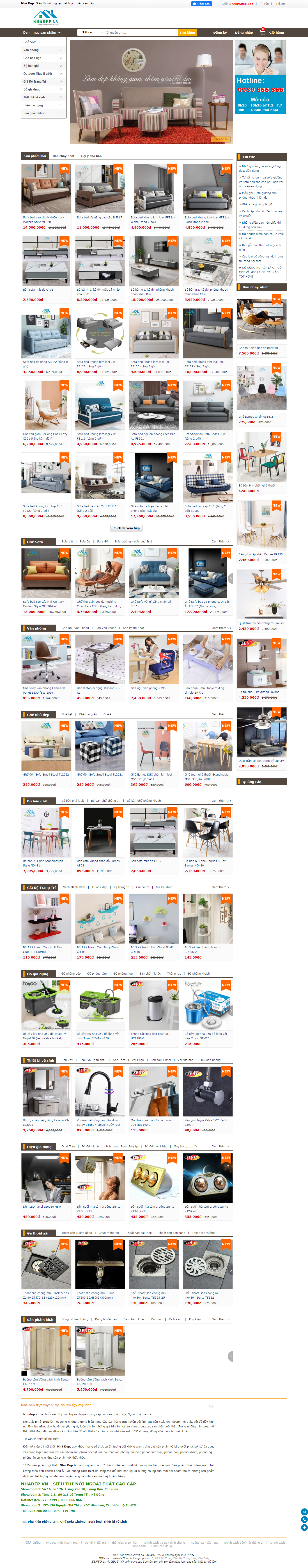 [tadavietnam] Thiết kế Website web tủ treo tường - nhadepvn