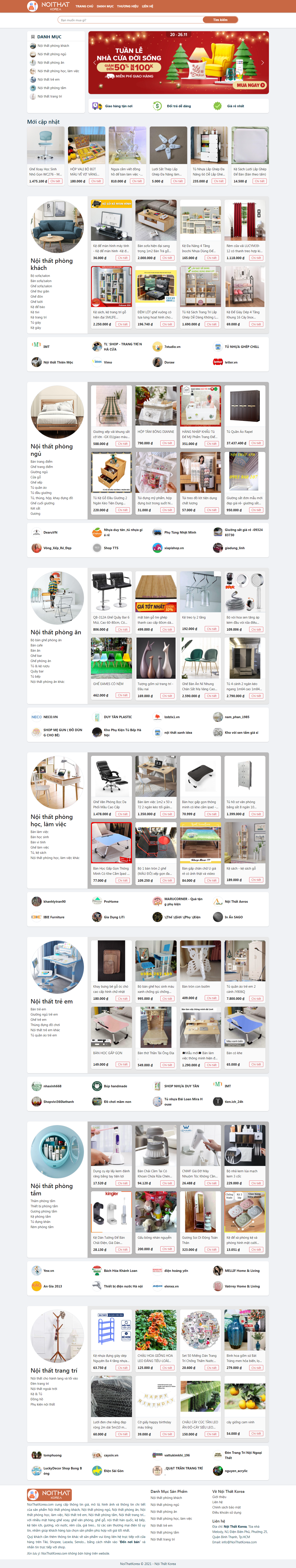 [tadavietnam] Thiết kế Website web tủ treo tường - noithatkoreacom