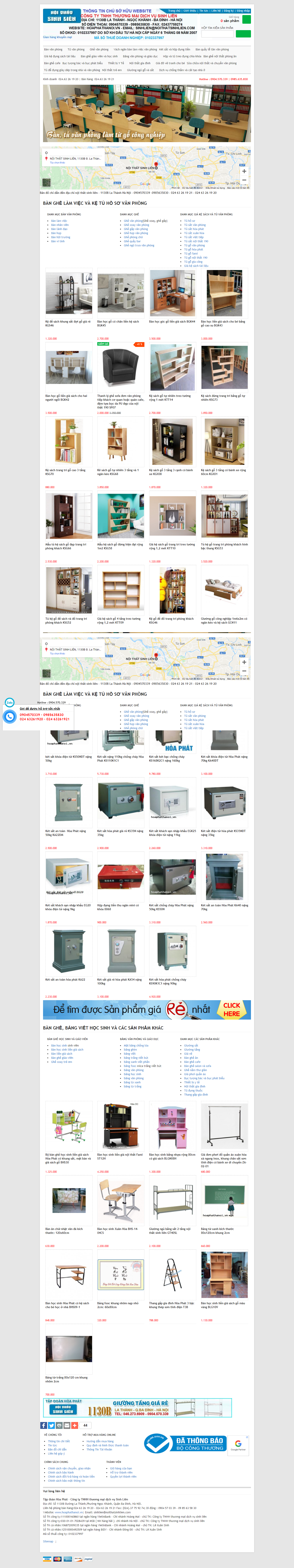 [tadavietnam] Thiết kế Website web tủ treo tường - hoaphathanoivn