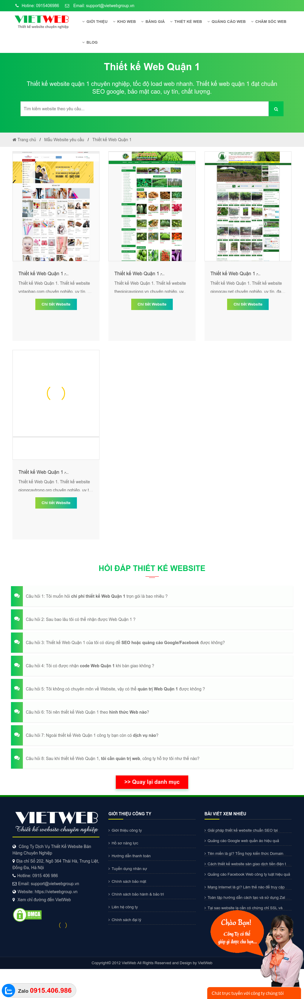 Thiết kế Website Web Quận 1 - vietwebgroup.vn