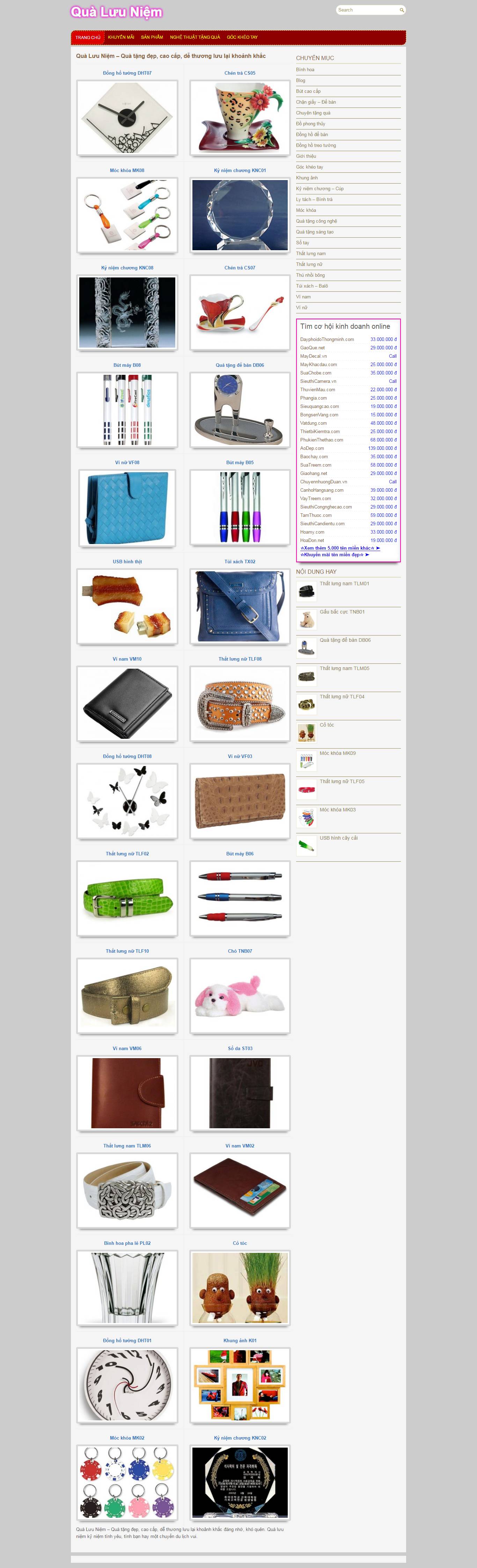 Thiết kế website shop bán quà lưu niệm đẹp, chuyên nghiệp chuẩn SEO