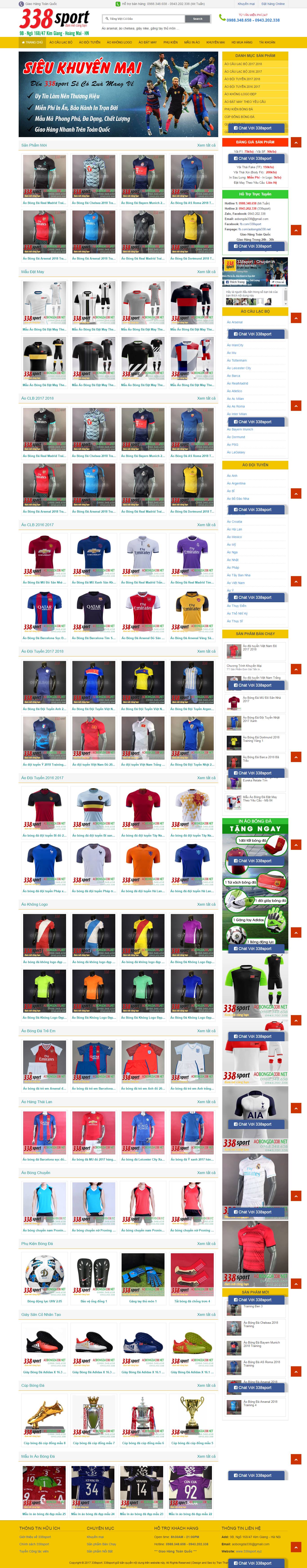 Thiết kế website áo thể thao nam, đồ thể thao nam 388 sport